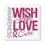Wish Hope Love Cure Sickle Cell Anemia magnets