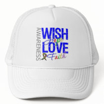 Wish Hope Love Faith Autism Trucker Hat