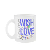Wish Hope Love Faith Autism Coffee Mugs