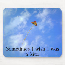 wish I was a kite Mouse Pads
