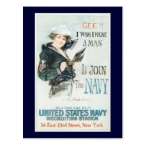 Wish I Were A Man World War 2 postcards