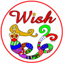 Wish Mermaid Holiday Ornament photo sculptures
