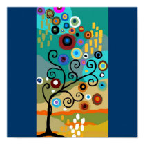 Wish Tree - Blue posters