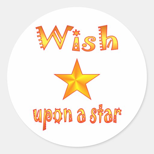 Wish Upon a Star Sticker Zazzle