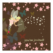 Wish Upon the stars!. Birthday Party Personalized Invitations