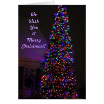 Wish You A Merry Christmas Holiday Card cards