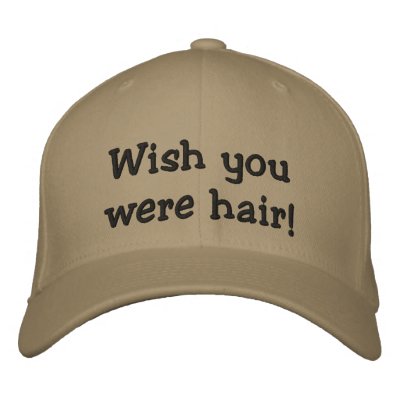 Wish you were hair! hAT Embroidered Hat Wish you were hair! hAT Embroidered Hat