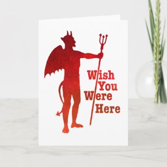 Wish You Were Here Card card