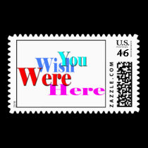 Wish You Were Here Stamp