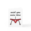 Wish You Were Here. Valentine's Card.