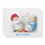 Wishbone Wars Vintage Thanksgiving Personalized Invitations