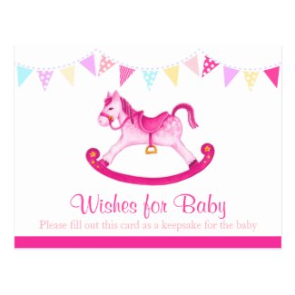 Wishes for baby postcard