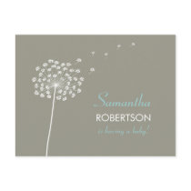 Wishes for Baby Shower postcard invitation