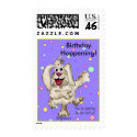 Wishes Happy Birthday Party Postage Stamps