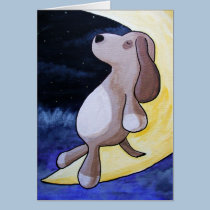 Wishful Dreaming Dog Painting cards