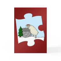 Wishing Ewe Piece Greeting Card