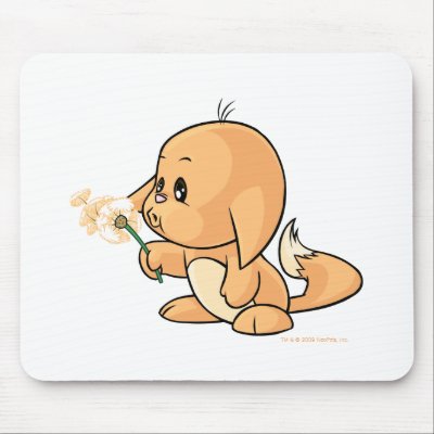 Wishing orange Kacheek Mouse Mat by neopets