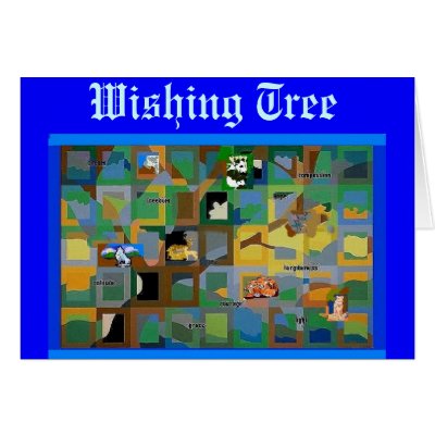 Wishing Tree Greeting Cards by qkdraw57