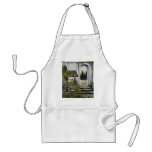 Wishing well garden ~Oil Painitng aprons