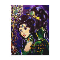 "Wishing you a  Faery  Good Time" postcards