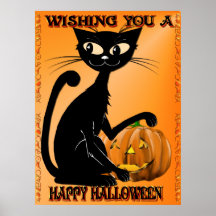 Wishing You A Happy Halloween Posters