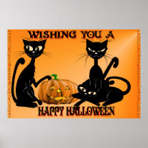 Wishing You A Happy Halloween-Posters
