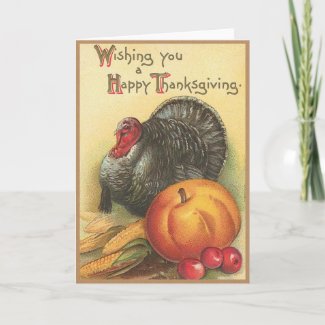 wishing You a Happy Thanksgiving Cards