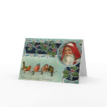 Wishing You a Joyful Christmas Santa and Birds