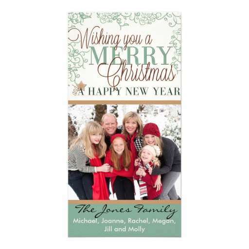 Wishing you a Merry Christmas and Happy New Year Card | Zazzle