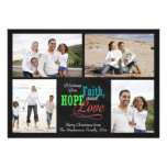 Wishing you Faith, Hope and Love Custom Announcements