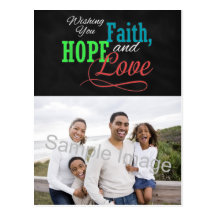 Wishing you Faith, Hope and Love Post Cards