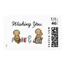 Wishing you peace and joy postage by divasNdudespetwear Wishing you peace and joy postage