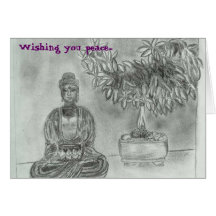 Wishing you peace... greeting card