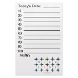 Wishlist, List Your Dreams Today! stationery