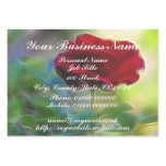 Wisper Softly, Romantic Red Rose business cards