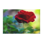Wisper Softly, Romantic Red Rose canvas prints