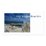 Wispy Clouds Over the Rocks; Promotional Business Cards