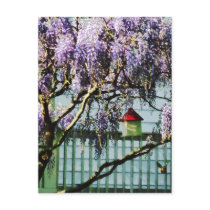 Wisteria and Birdhouse Post Cards