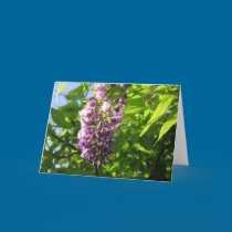 Wisteria Blank Note Card by thecraftyangel Wisteria Blank Note Card