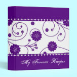 Wisteria Bloom Banner Recipe Book binders
