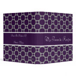 Wisteria Circles Recipe Book binders