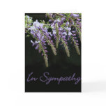 Wisteria Floral Sympathy Card