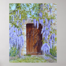 Wisteria Gate Poster