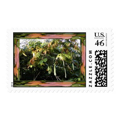 Wisteria In Autumn Colors Postage by aurorawind