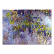 Wisteria (left half) by Claude Monet Personalized Announcement