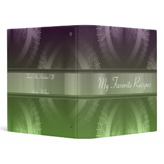 Wisteria Lime Smoke Recipe Book binder