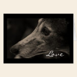 Wistful Greyhound Love cards