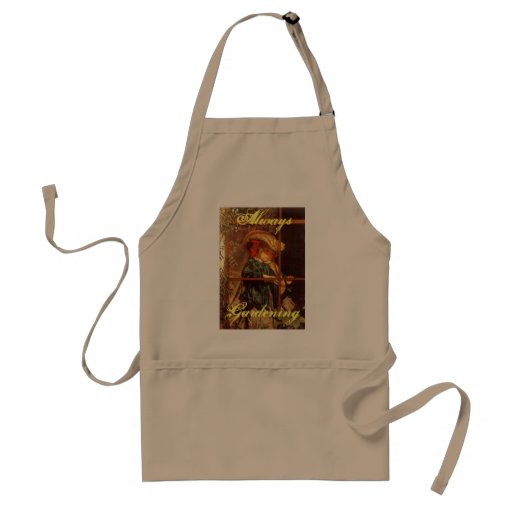 Wistful Victorian Peering Out Window Outdoors Apron