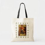 Wistful Victorian Peering Out Window Outdoors Canvas Bags