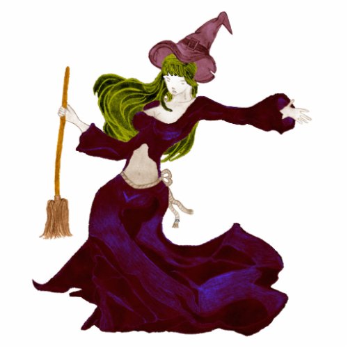 Wistful Witch Acrylic Sculpture photosculpture